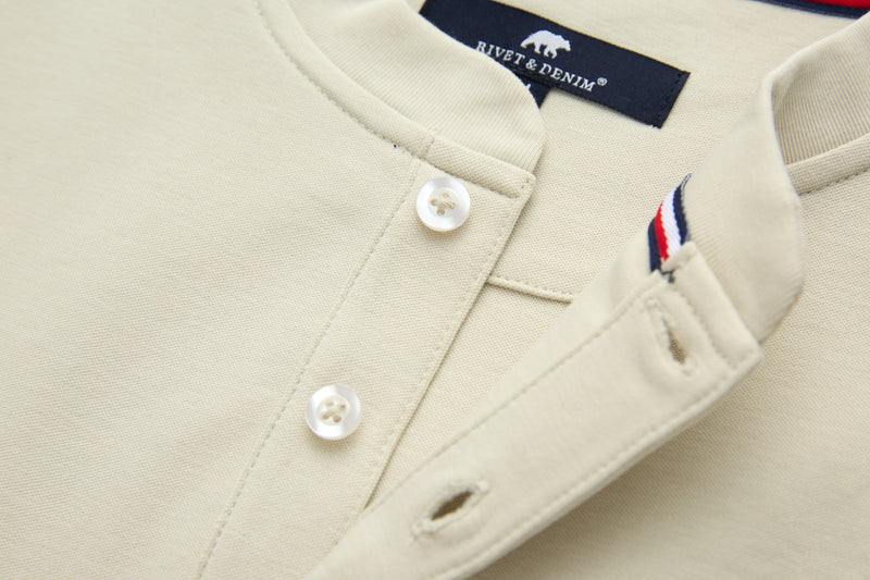 Rivet & Denim Grandad Collar Sweat
