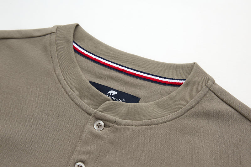 Rivet & Denim Grandad Collar Sweat