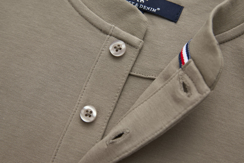 Rivet & Denim Grandad Collar Sweat