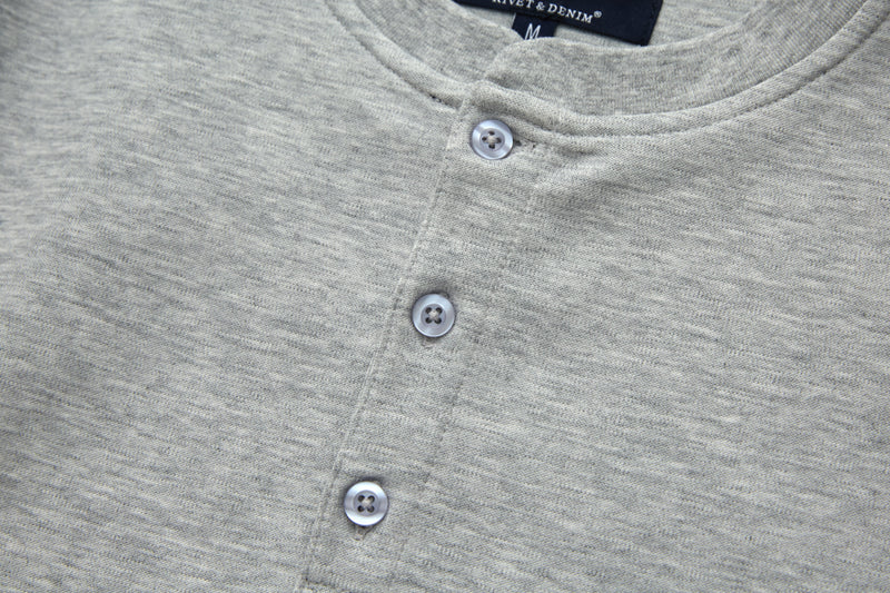 Rivet & Denim Grandad Collar Sweat