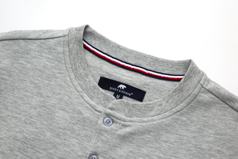 Rivet & Denim Grandad Collar Sweat