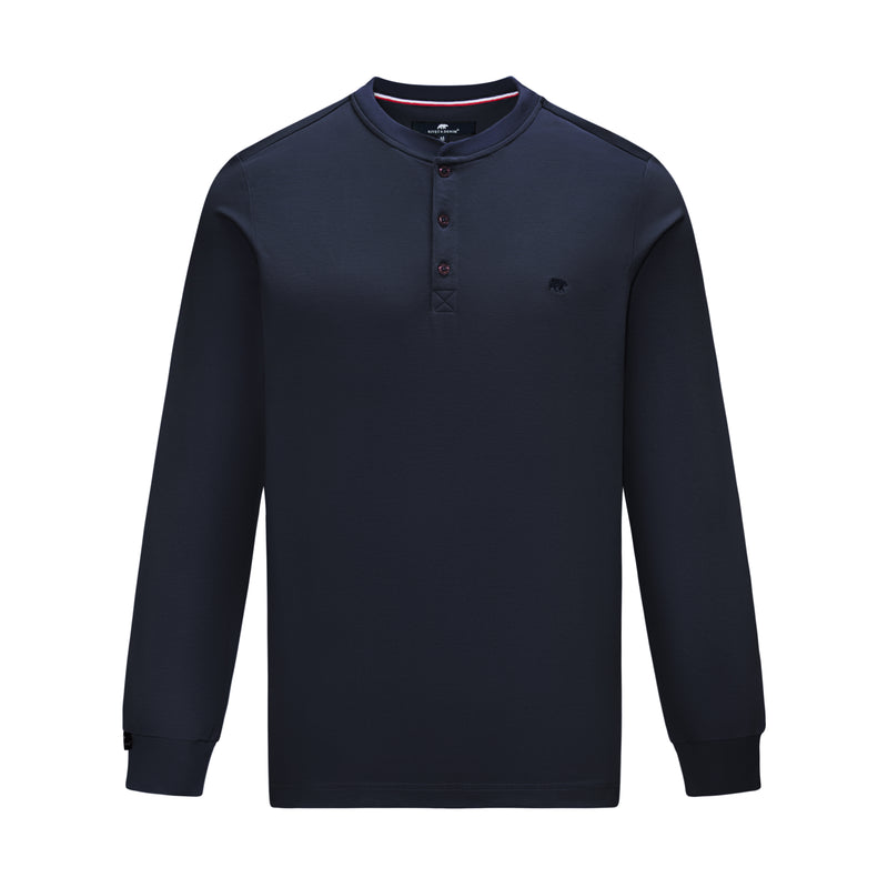 Rivet & Denim Grandad Collar Sweat