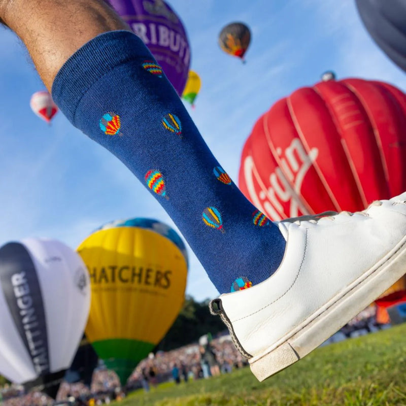 Swole Panda Hot Air Balloon Socks
