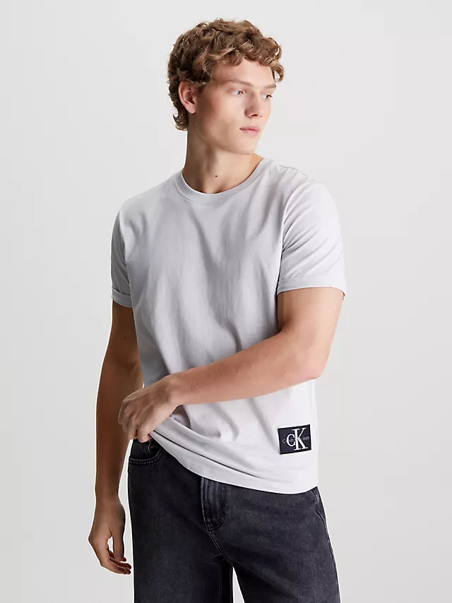 CK Jeans Badge Turn Up Sleeve T-Shirt