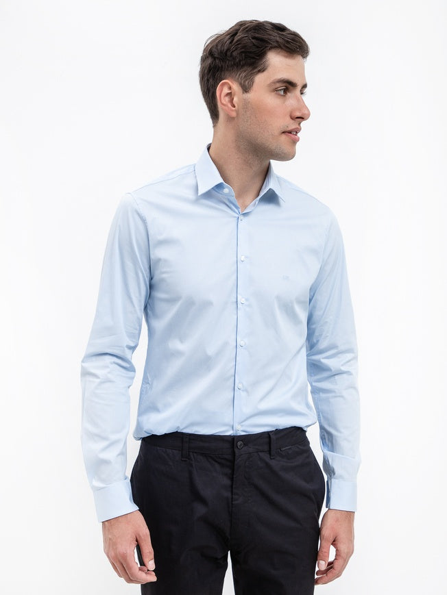 Calvin Klein Poplin Stretch Slim Shirt