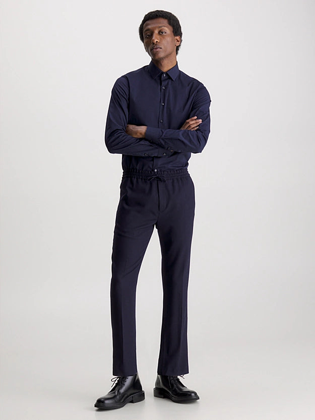 Calvin Klein Poplin Stretch Slim Shirt