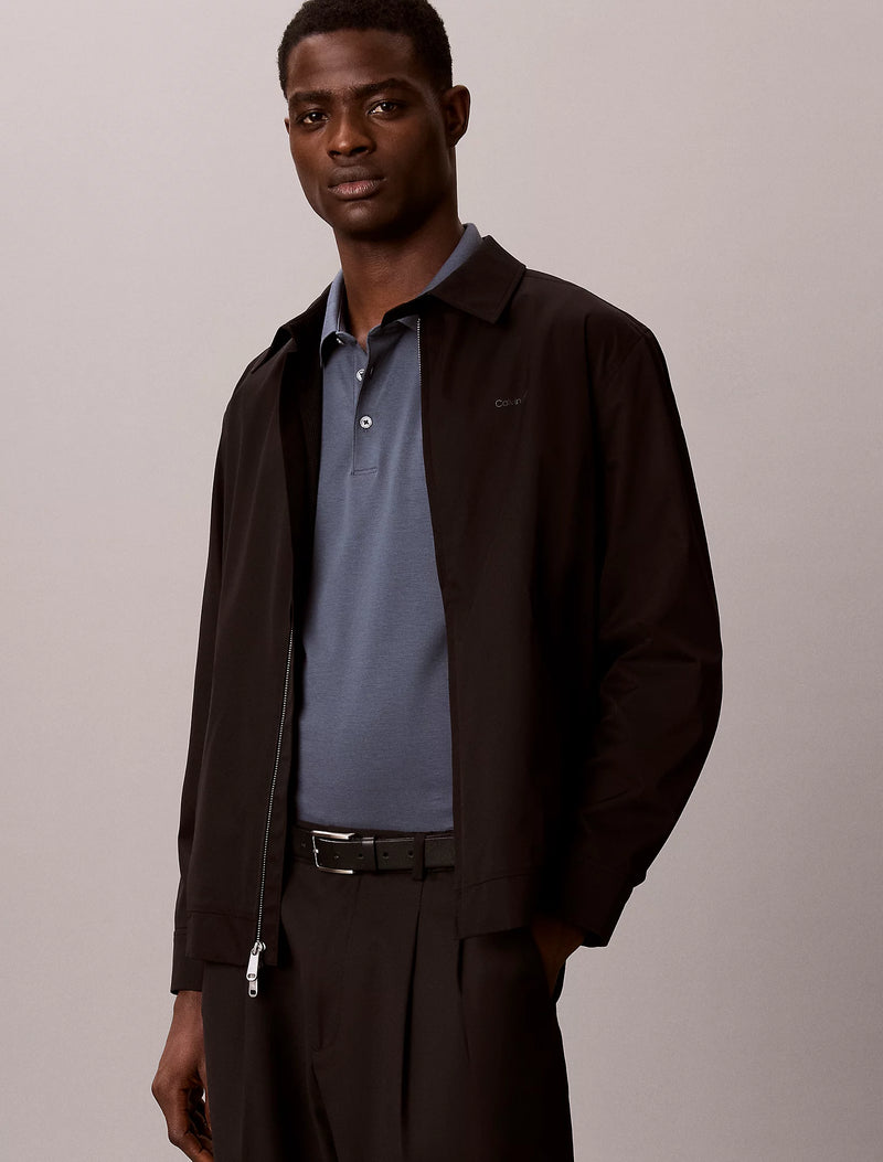 Calvin Klein LS Slim Supima Logo Polo