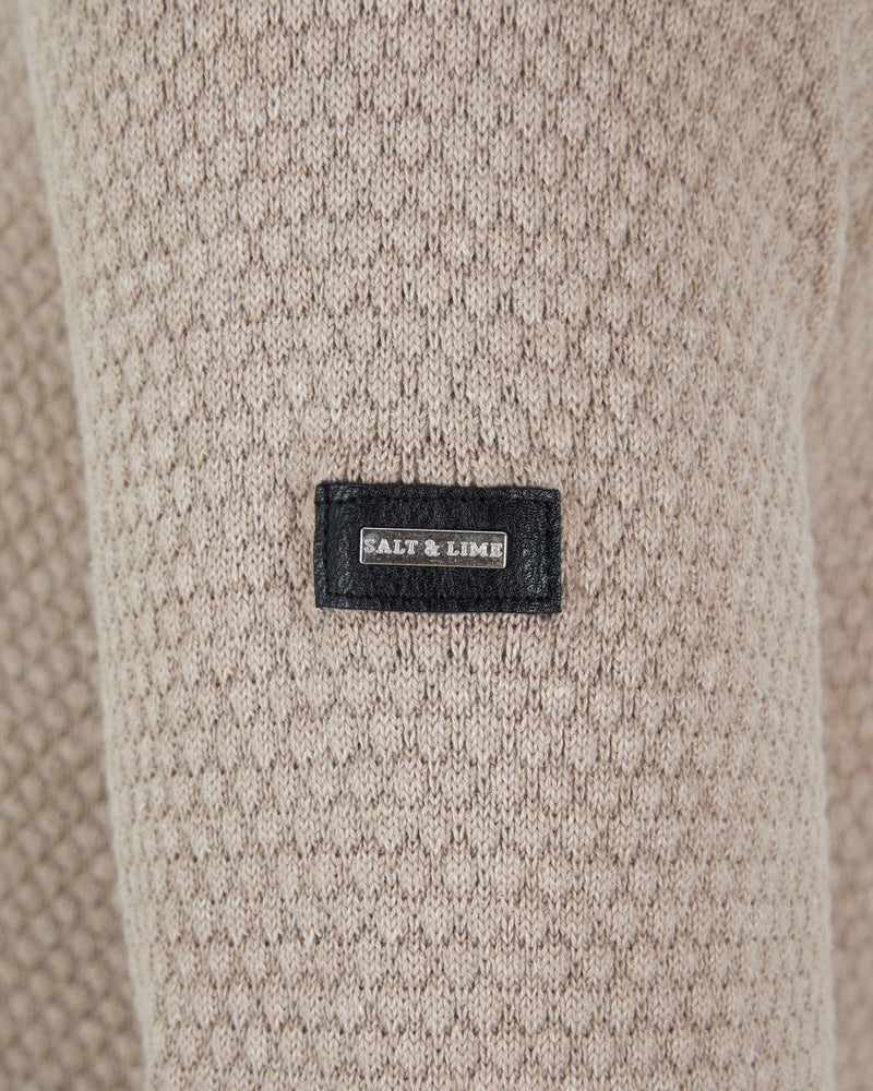 Salt & Lime Luke 1/4 Zip Knit