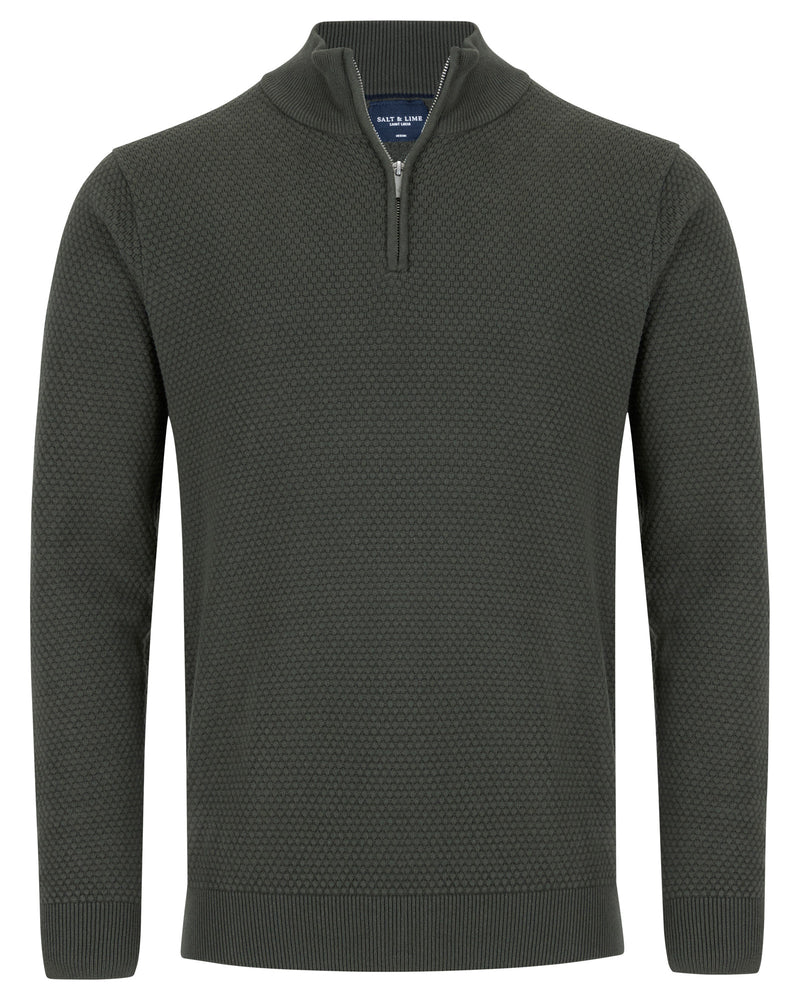 Salt & Lime Luke 1/4 Zip Knit