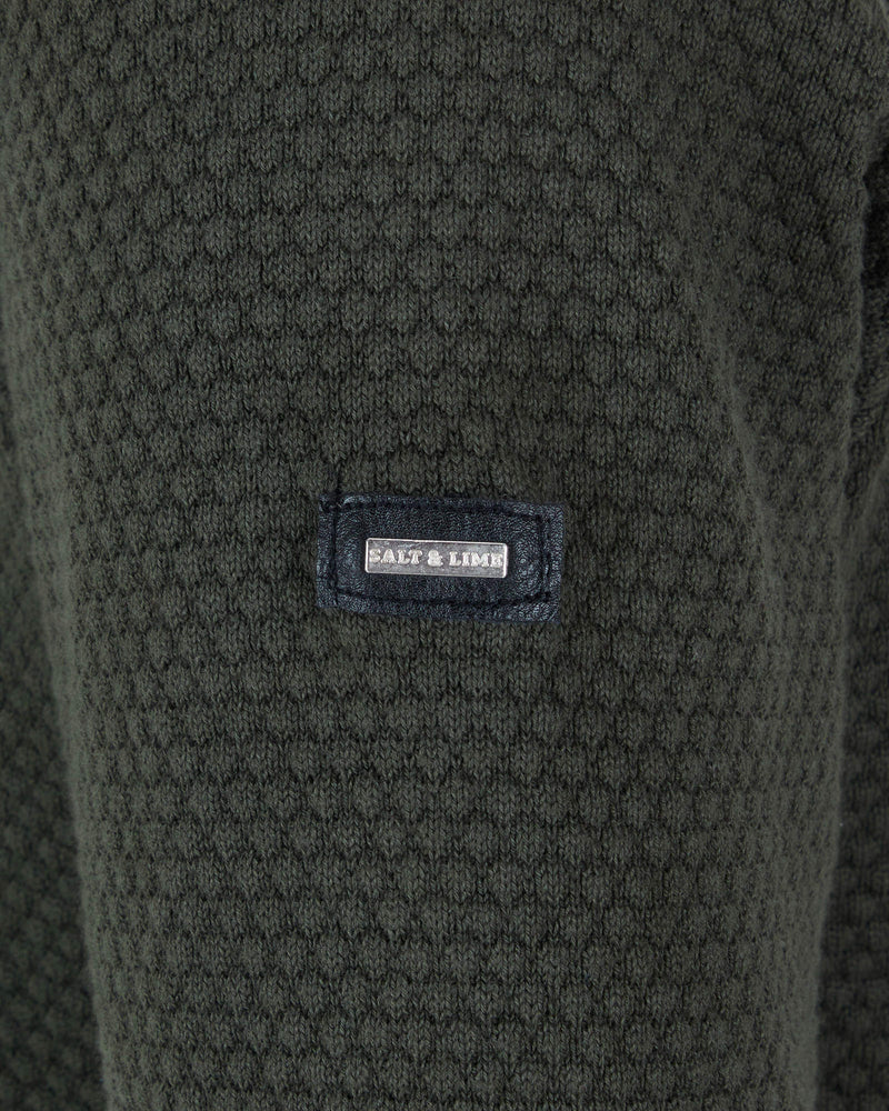Salt & Lime Luke 1/4 Zip Knit