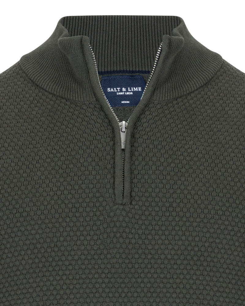 Salt & Lime Luke 1/4 Zip Knit