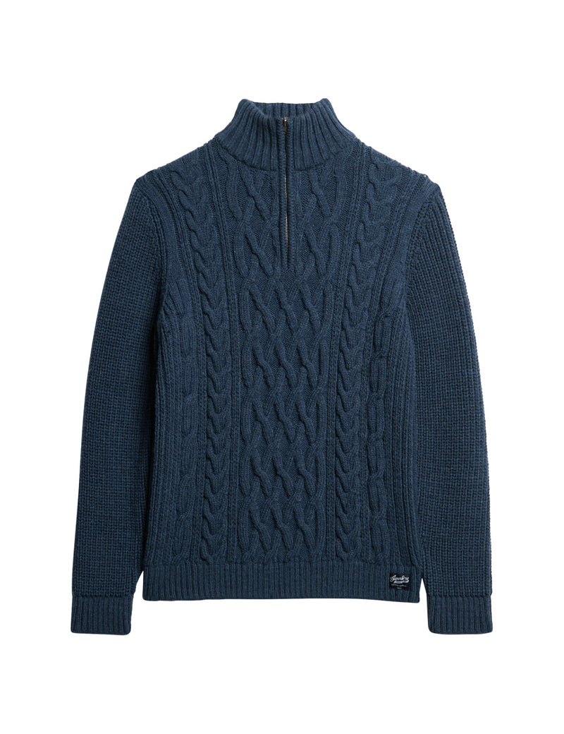 Superdry Jacob Cable Knit 1/2 Zip