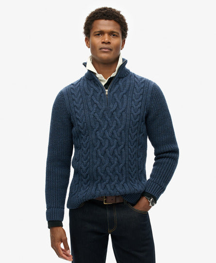 Superdry Jacob Cable Knit 1/2 Zip