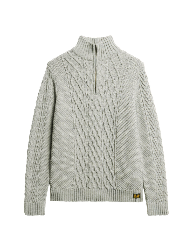 Superdry Jacob Cable Knit 1/2 Zip