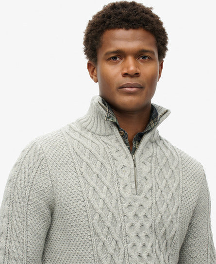 Superdry Jacob Cable Knit 1/2 Zip