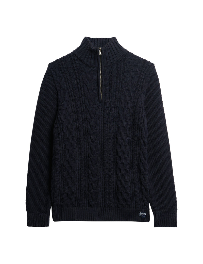 Superdry Jacob Cable Knit 1/2 Zip