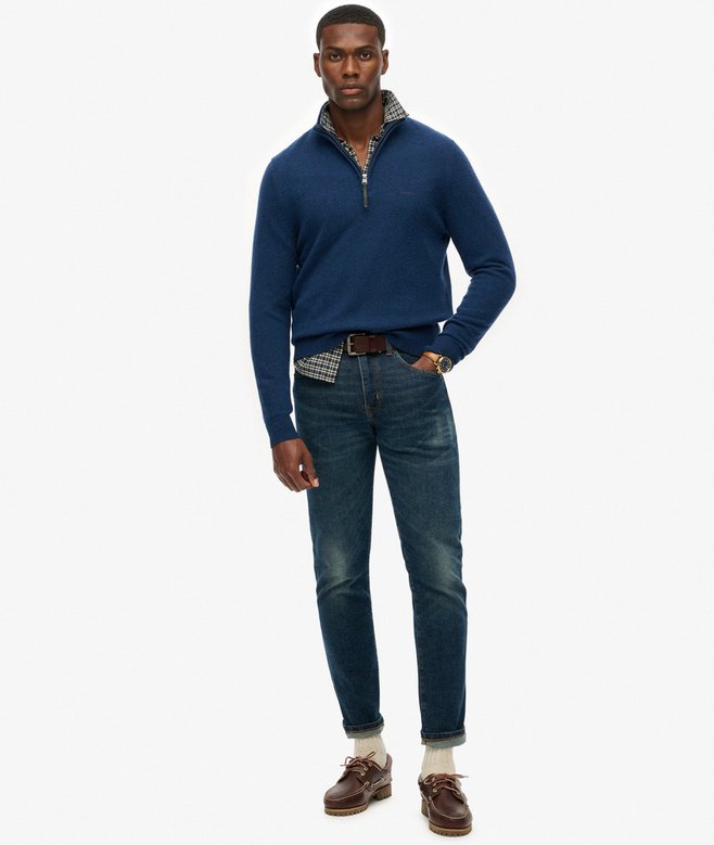 Superdry Wool Blend Half Zip Jumper