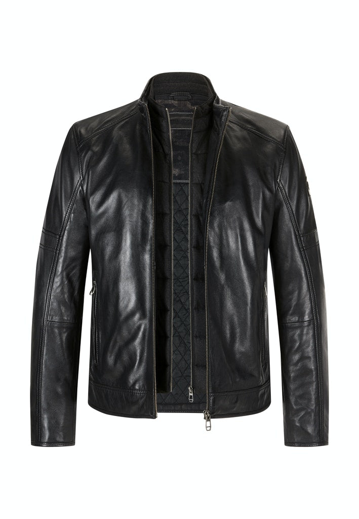 MILESTONE Leather jacket MS-MARCO in cognac