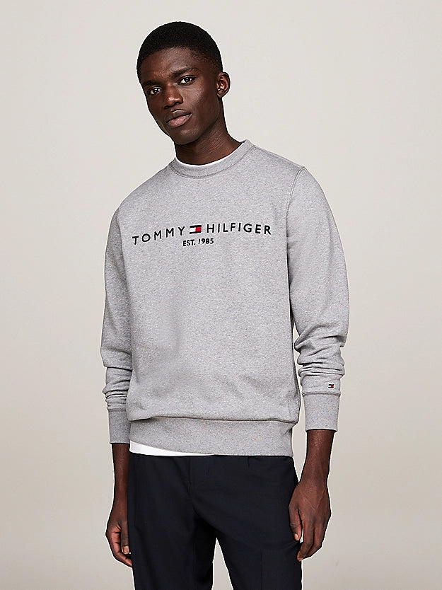 Tommy hilfiger logo sweatshirt black hotsell