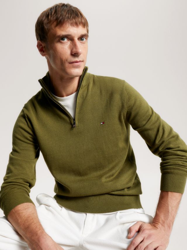 Tommy Hilfiger Pima Ctn Cashmere Zip Moc