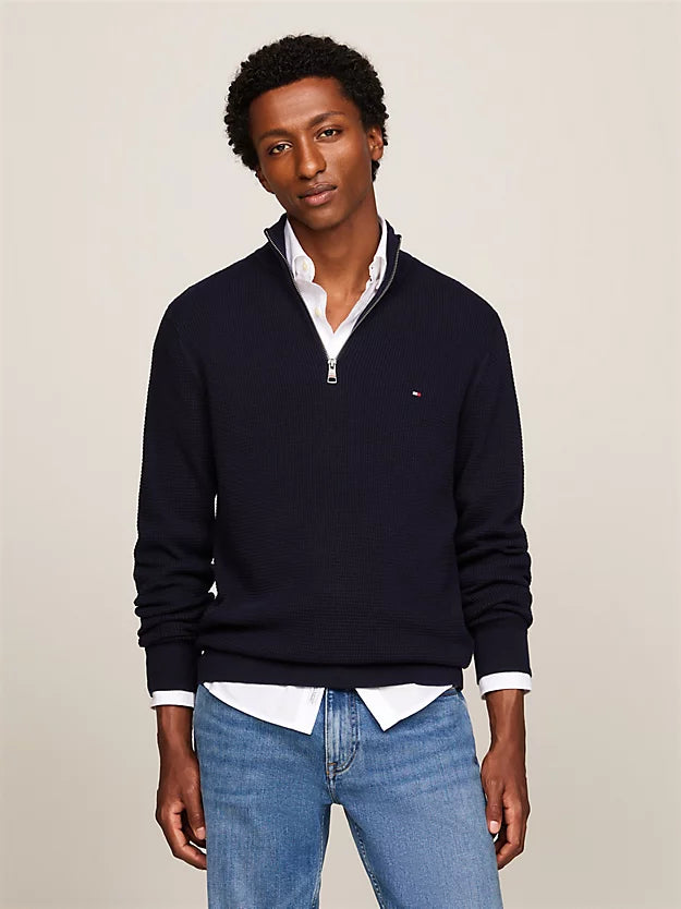 Tommy Hilfiger Refined Structure Zip Moc