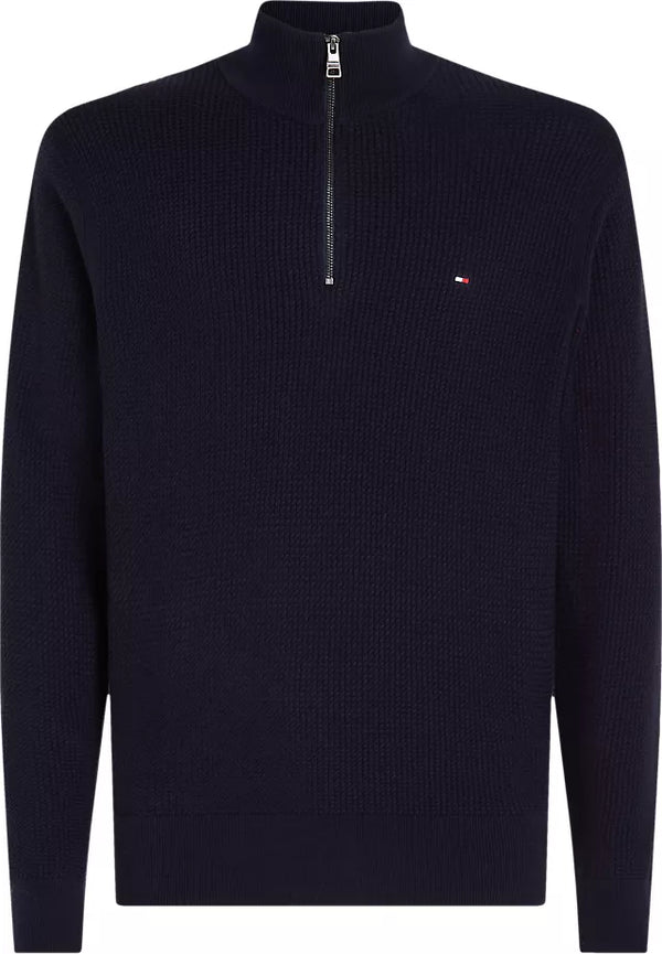 Tommy Hilfiger Structure Zip Mock