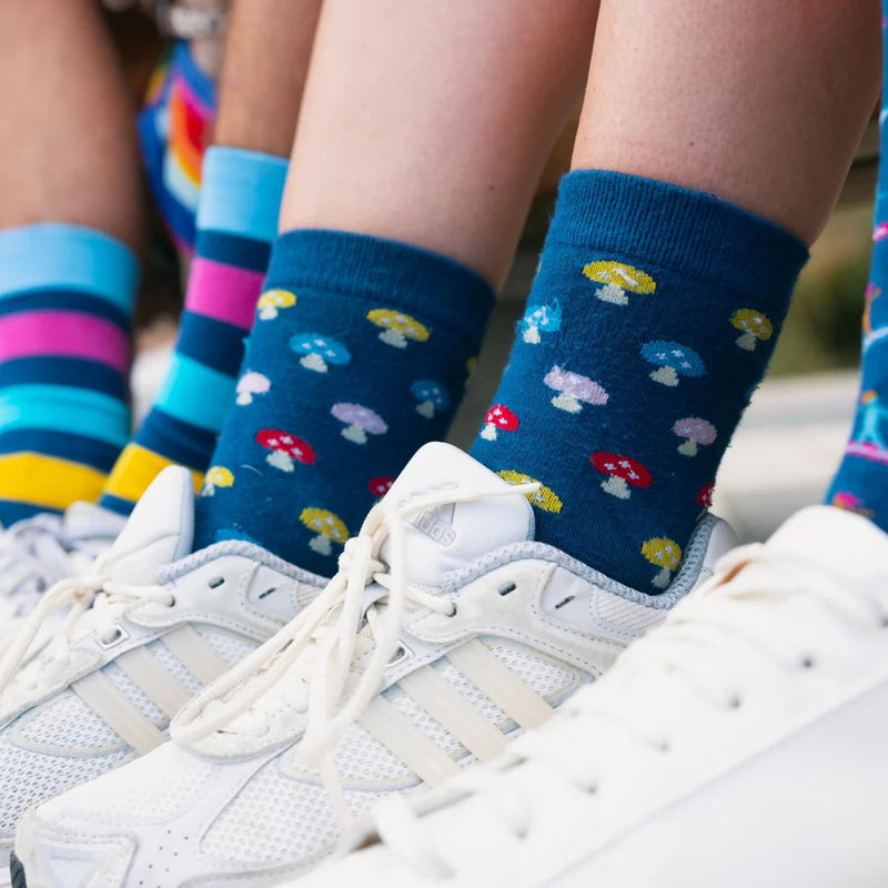 Swole Panda Mushroom Socks