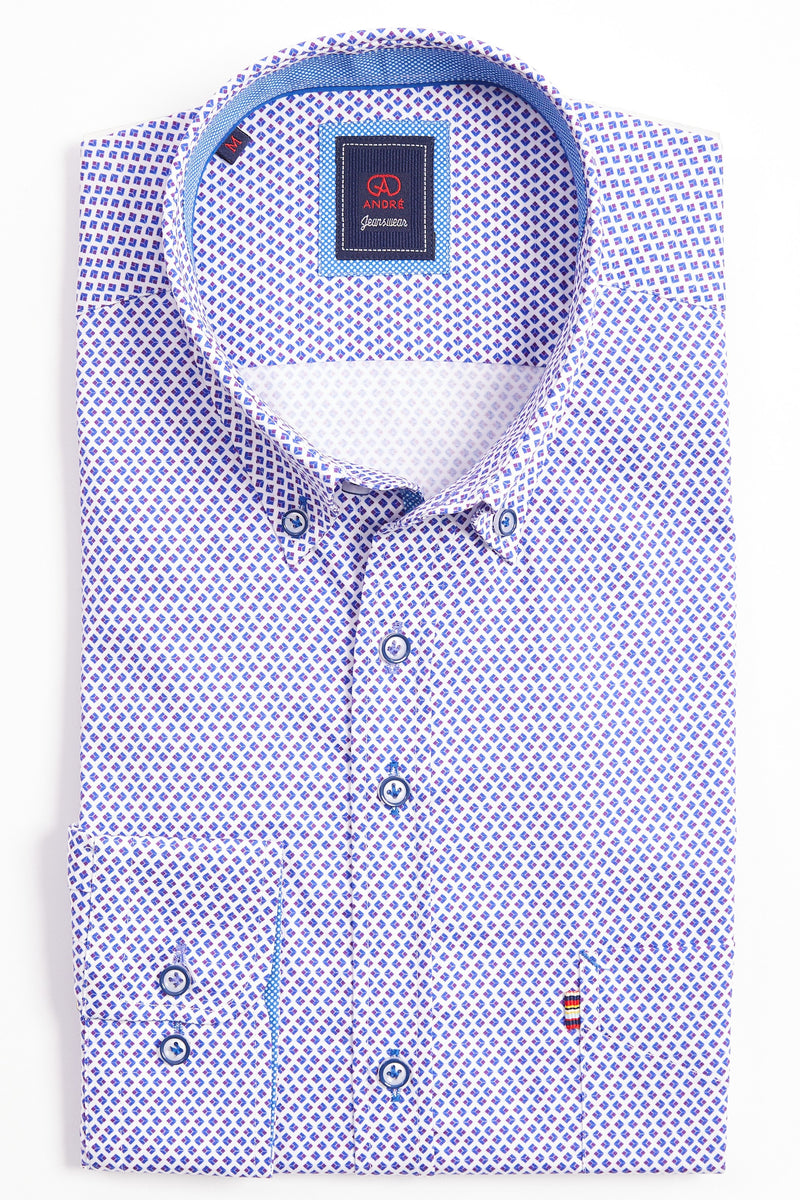 Andre Naples Printed LS Shirt