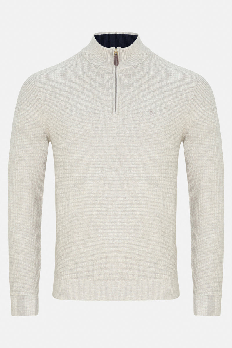 Benetti Olive 1/4 Zip Knit