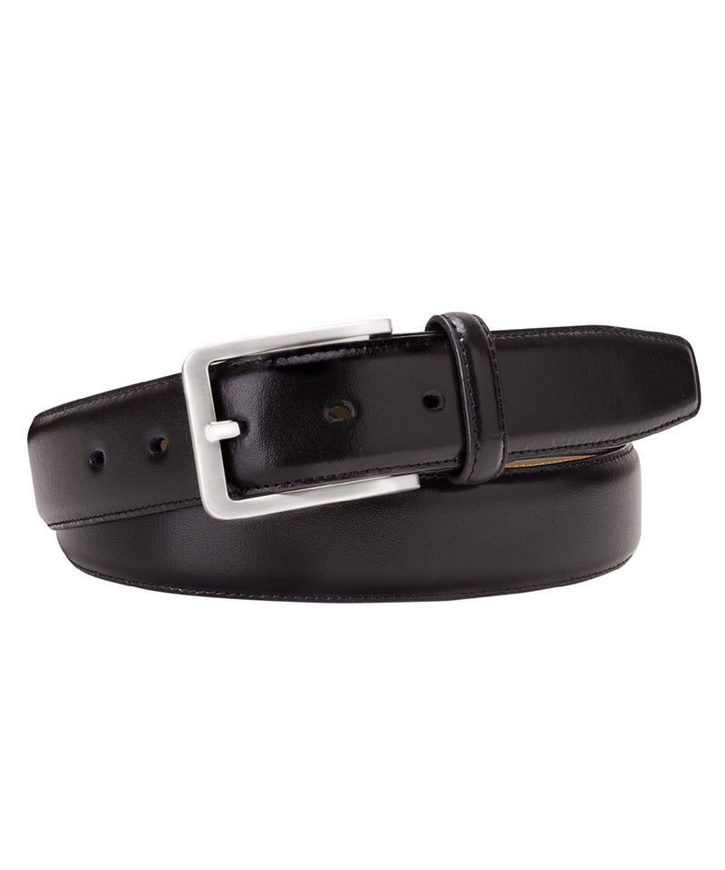 Profumo Black Leather Suit Belt