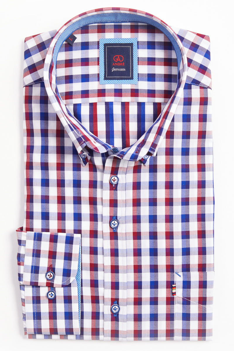 Andre Pisa Check LS Shirt