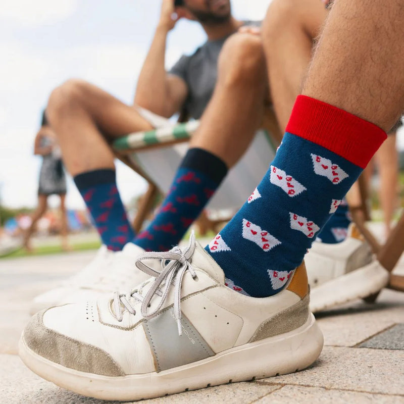 Swole Panda Playing Card Socks