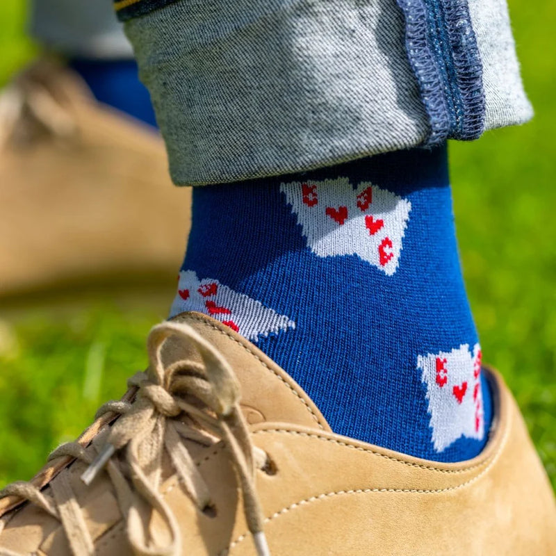 Swole Panda Playing Card Socks