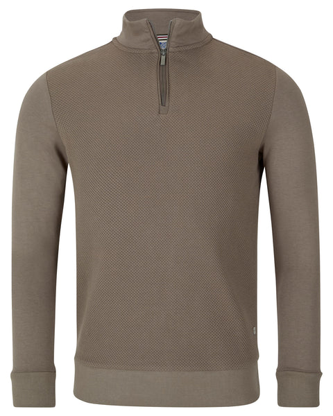 Saluzzo Henry 1/4 Zip Sweat