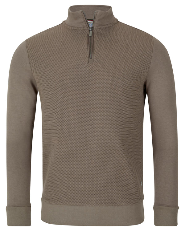 Saluzzo Henry 1/4 Zip Sweat