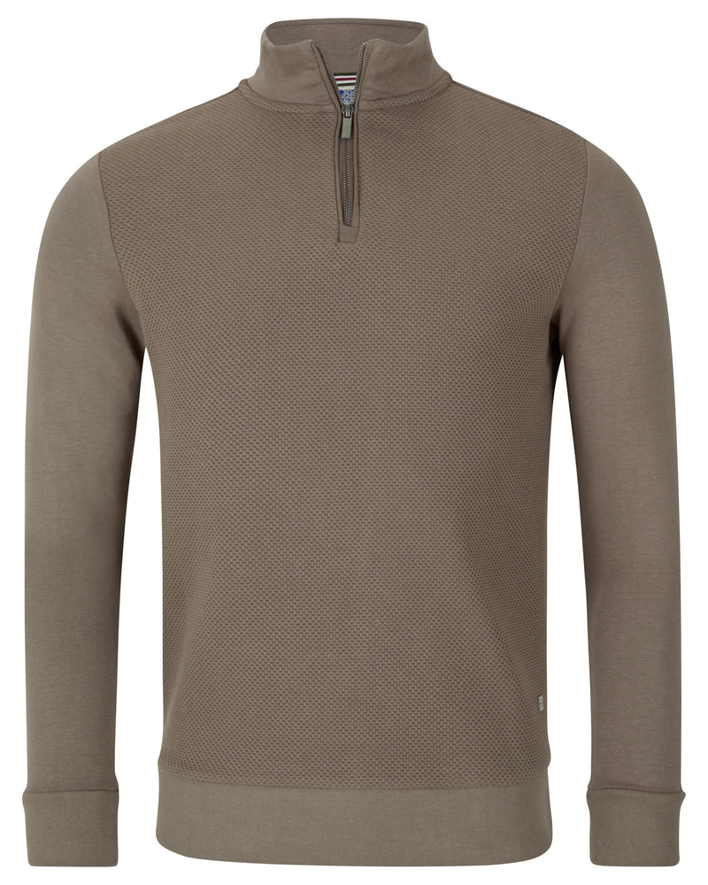Saluzzo Henry 1/4 Zip Sweat