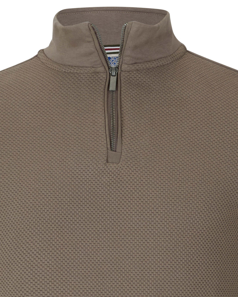 Saluzzo Henry 1/4 Zip Sweat