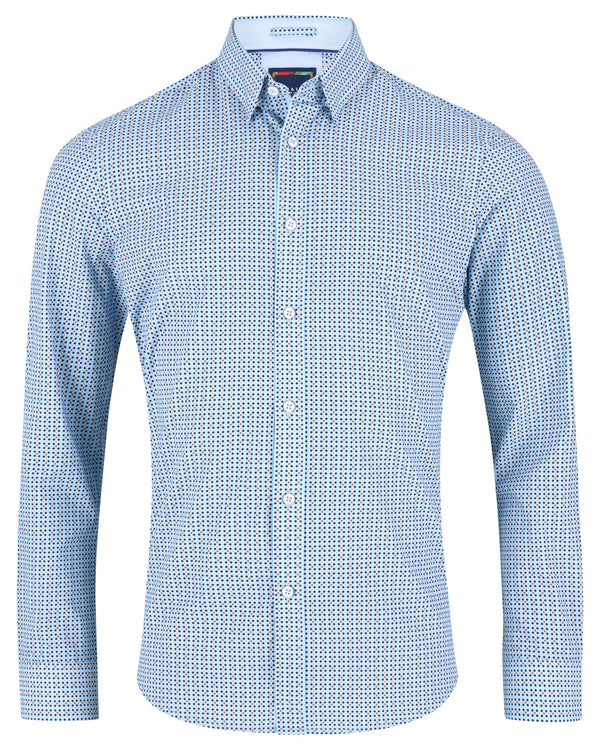 Salt and Lime Circle Poplin Shirt