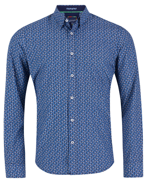 Salt and Blue Fish Poplin Shirt