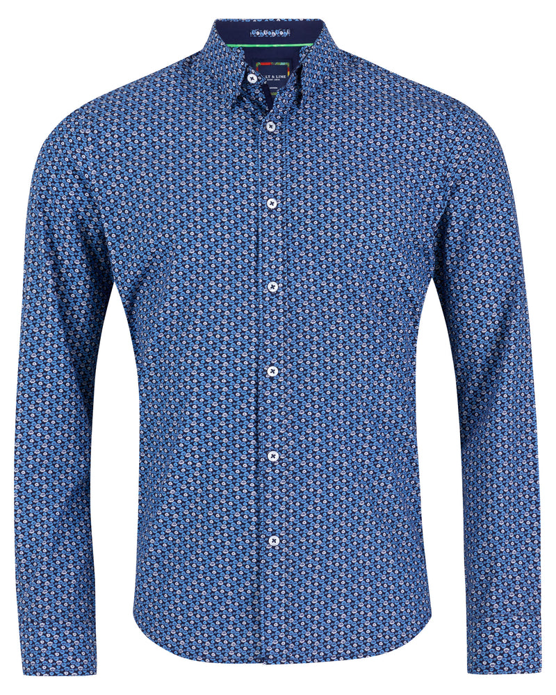 Salt and Blue Fish Poplin Shirt