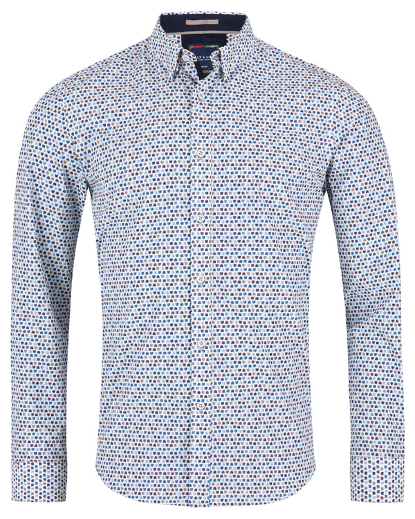 Salt and Lime Printed LS Shirt