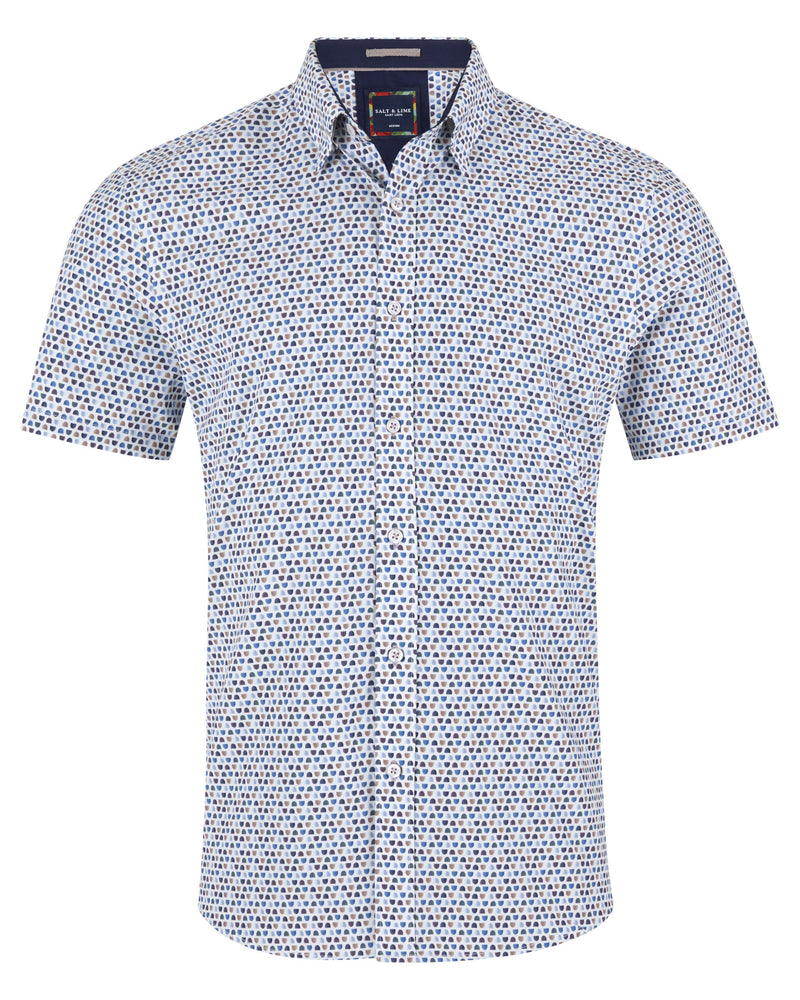 Salt and Lime Printed Short Sleeve Shirt