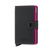 Secrid Matte Miniwallet in Black & Fuchsia