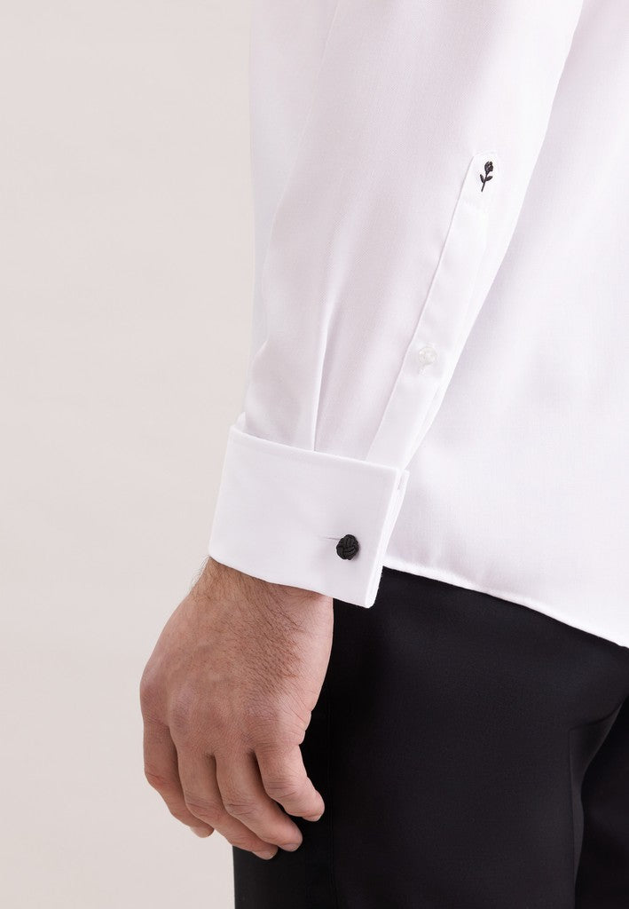 Seidensticker Regular Fit Black Button Formal