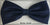 Gilt Edge Polyester Navy Bow