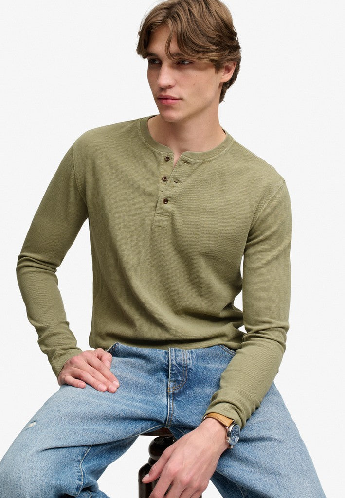 Superdry Waffle LS Henley