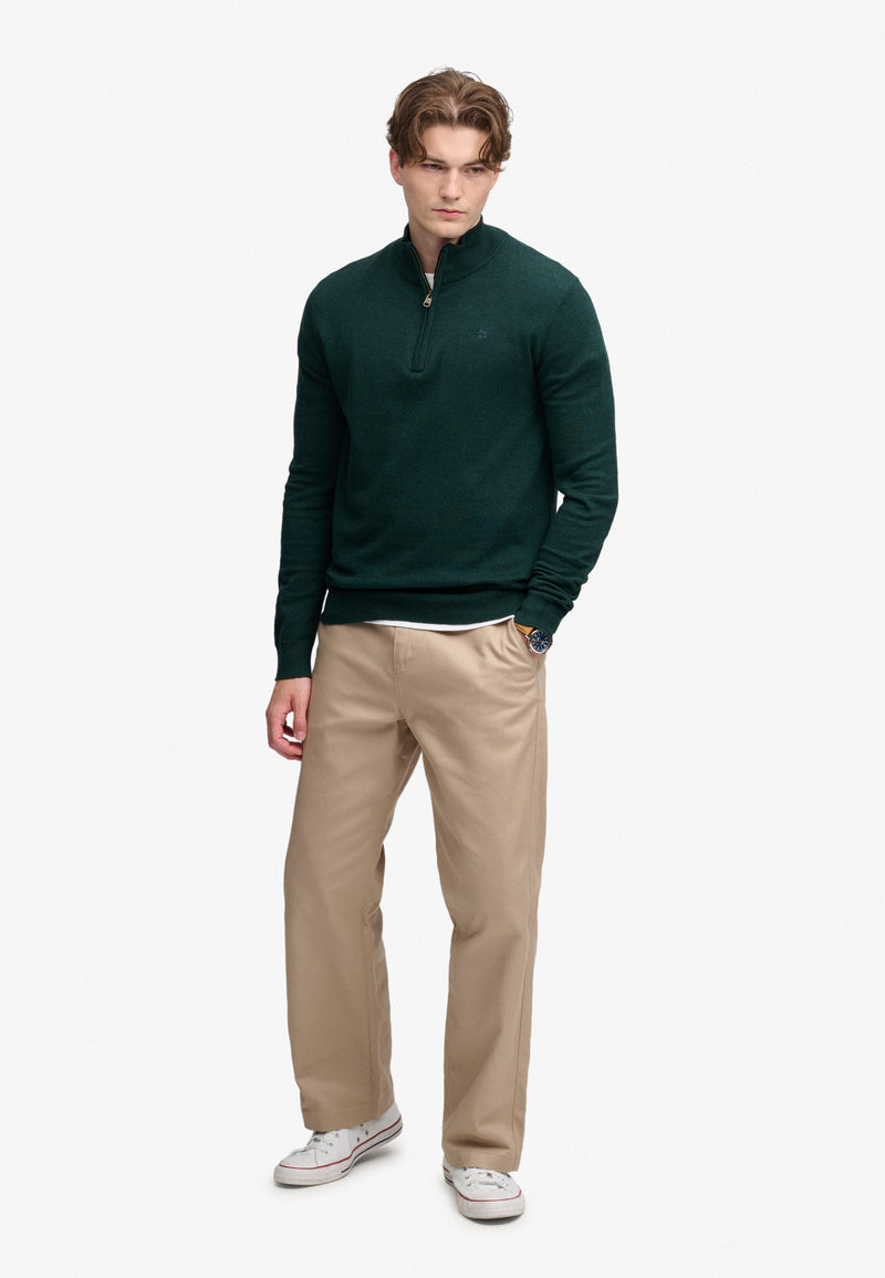 Superdry Wool Blend 1/4 Zip