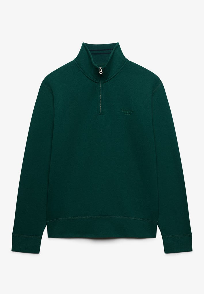 Superdry Serif Logo 1/4 Zip Sweat