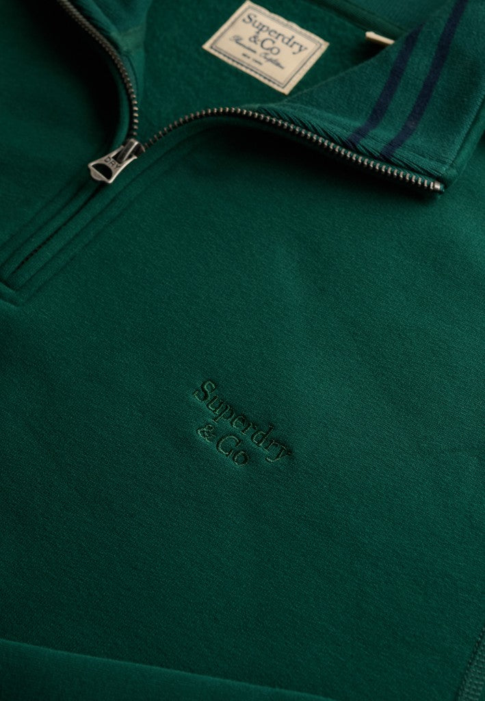 Superdry Serif Logo 1/4 Zip Sweat