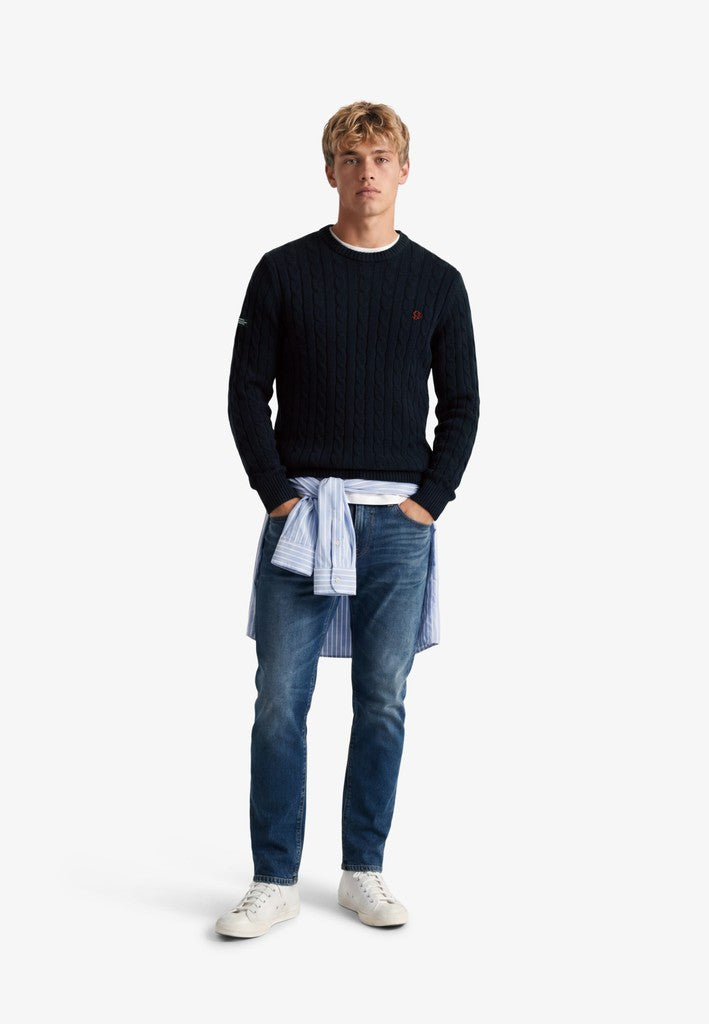 Superdry Cable Knit Crew